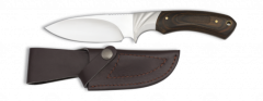 Cuchillo de Caza Martinez Albainox con mango de Stamina y Hoja de 10.8cm, en funda de piel.