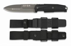 Cuchillo táctico K25 AH-64, hoja de acero inox de 11,5 cm, con funda rígida