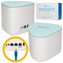Extralink DYNAMITE C21 MESH POINT AC2100 MU-MIMO HOME WIFI SYSTEM Doble banda (2,4 GHz / 5 GHz) Wi-Fi 5 (802.11ac) Azul, Gris 3 Interno