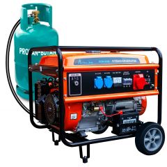 Extralink EX.30370 motor-generador 5000 W 25 L Gas natural, Gas licuado del petróleo (LPG), Gasolina Negro, Naranja