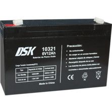 Bateria PLOMO 6V 12Ah AGM 151x50x94mm DSK (MV6120)