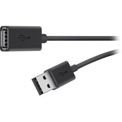Belkin USB 2.0 A M/F 4.8m cable USB 4,8 m USB A Negro