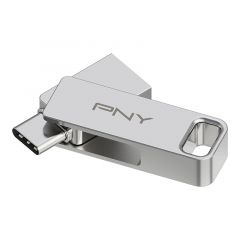 PNY DUO LINK unidad flash USB 128 GB USB Type-A / USB Type-C 3.2 Gen 1 (3.1 Gen 1) Acero inoxidable