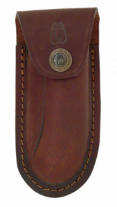 Funda Albainox de Piel Vaqueta Color Marrón de 12 cm 34037