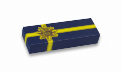 Caja de Presentación Anónima para Regalo de Navajas de Cartón Lazo Regalo Amarillo de 45x24x135 mm 34675