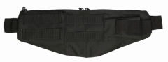 Riñonera de Nylon 600D color negro con cremallera de 33x13x6 cm