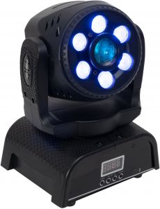 Cabeza Móvil LED Spot Wash DMX RGBW+W