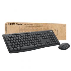 Logitech MK370 Combo for Business teclado Ratón incluido RF Wireless + Bluetooth AZERTY Francés Grafito