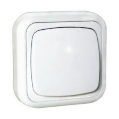 Interruptor de superficie 10A/250V~ Electro Dh  36.480/C, color blanco, 8430552111503