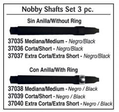 Caña de Dardo sin Anilla Keltik Extra Corto de Color Negro de Nylon Incluye 3 Piezas 37037