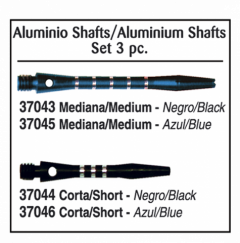 Caña De Dardo Keltik Mediano Color Negro De Aluminio Incluye 3 Piezas 37043