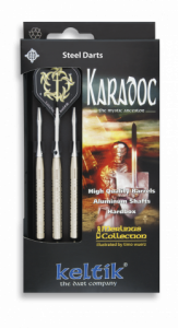 Set de 3 Dardos Keltik Karadoc con Punta de Acero y Peso de 20 grs, en blister y estuche de fibra 37079