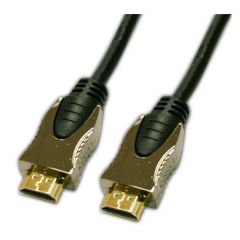 Conexión moldeada HDMI 1.4 macho a macho dorado 2 m Electro Dh  37.600/2 8430552112302