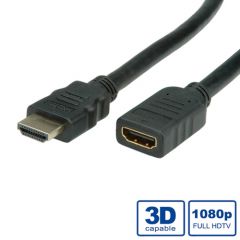 VALUE Cable alargador HDMI High Speed, con Ethernet, conector-toma 2,0m