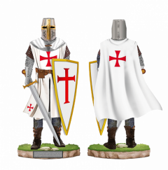 Templario Blanco Resina Espada-escudo ,