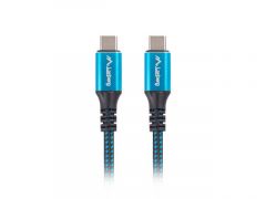 Lanberg ca-cmcm-45cu-0012-bk cable usb 0,12 m usb4 gen 2x2 usb c negro, azul