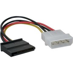 3GO CPSATA cable de SATA 0,15 m SATA 13-pin Molex (4-pin) Negro, Rojo, Blanco, Amarillo