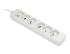 Activejet 6GNU - 3M - S Power Strip with Cord, Multicolor, Standard, Monedero Cookie Padding H