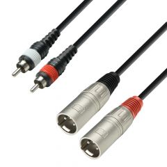 Cable 2xrca A 2xxlr Macho 6m Adam K3 K3tmc0600