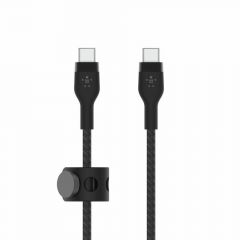 Cable belkin cab011bt1mbk usb-c a usb-c boost charge 1m silicona trenzado negro cierre magnetico