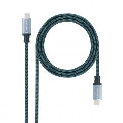 Cable Usb 3.1 Gen2 Usb-c A Usb-c 0,5m Gris Nanocable 10.01.4100-comb