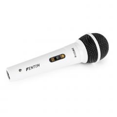 Microfono Mano Dinamico Blanco Fenton Dm100w 173.129