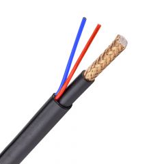 Cable Rg59 + 2x0,75mm Microrg59 Negro (300m) Rg59up-300-lszh