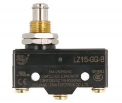 Microinterruptor Con Pulsador 15a/250vac On-(on) Lz15-gq-b