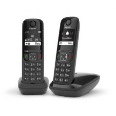 Telefonos Inalambricos Duo As690 Gigaset Negro L36852-h2816-d201