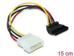 DeLOCK Cable Power SATA HDD > 4pin male – angled Multicolor 0,15 m