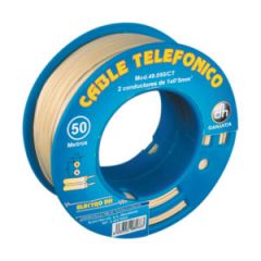 Cable telefónico manguera plana carrete 250 m Electro Dh 49.050/CR 8430552094868