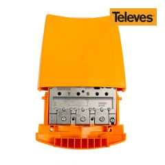 Amplificador de antena para mastil de exterior ganancia fm: 15db uhf: 4db televes