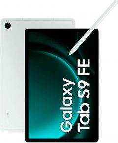 Tablet Samsung Galaxy Tab S9 Fe (X516) Banda 5G. Color Verde (Green Light). 128 GB de Memoria Interna, 6 GB de RAM. Pantalla de 10.9". Cámara trasera de 13 MP. Un mágico S Pen viene incluido de serie.