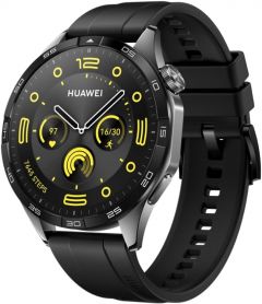 Reloj Huawei Watch GT 4. Color Negro (Black). 46mm Smartwatch, hasta 2 semanas de batería, iOS & Android, gestión de calorías, seguimiento profesional de la salud, SpO2, GPS, versión española.