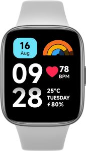 Reloj Xiaomi Redmi Watch 3 Active. Color Gris (Grey). Llamadas Bluetooth, Pantalla LCD de 1,83”, Monitor de frecuencia cardíaca, 100 Modos Deportivos, hasta 12 días de autonomía.