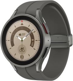 Reloj Samsung Galaxy Watch 5 Pro, Color Gris Titanio (Grey Titanium), Caja de 45 mm. Reloj Inteligente, Monitorización de la Salud, Seguimiento Deportivo, Bluetooth.