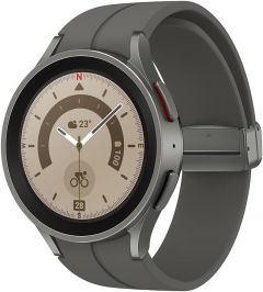 Reloj Samsung Galaxy Watch5 Pro, Reloj Inteligente, Monitorización de la Salud, Seguimiento Deportivo, LTE, 45 mm, Color Titanio Gris.