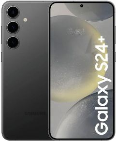Teléfono Samsung Galaxy S24+ (S9269) 5g. Color Negro (Onyx Black). 256 GB de Memoria Interna, 12 GB de RAM. Dual Sim. Pantalla inteligente Dynamic AMOLED 2X de 6,7". Cámara de 50 MP. Smartphone libre.