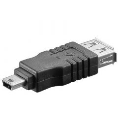 Adaptador USB A Hembra A MiniUSB B Macho