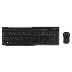 Logitech Wireless Combo MK270 teclado Ratón incluido USB AZERTY Belga Negro