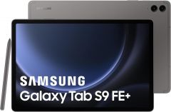 Tablet Samsung Galaxy Tab S9 Fe+ WiFI (X610). Color Gris (Grey). 128 GB de Memoria, 8 GB de RAM. Pantalla TFT LCD WQXGA de 12.4". Cámara Principal de 8 MP + 8 MP de Profundidad y Frontal de 12 MP.