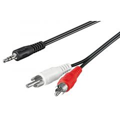 Cable JACK 3,5 Stereo Macho A 2RCA Macho 15m