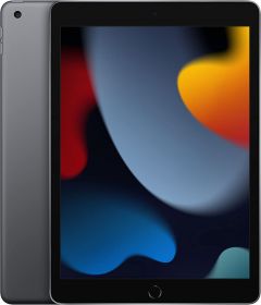 Tablet Apple iPad 2021. Color Gris Espacial (Space Grey), Banda WiFI, 64 GB de Memoria Interna, Pantalla Multi-Touch Retina de 10,2". Cámara gran angular de 8 Mpx. Sistema Operativo iPadOS 15.