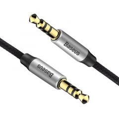 Baseus CAM30BS1 cable de audio 1 m 3,5mm Negro, Plata