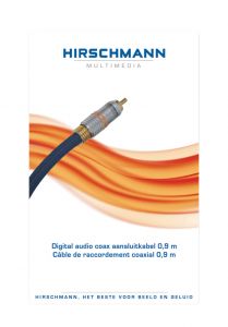 OUTLET Hirschmann Cable de audio digital coaxial, bañado en oro, de 0.9 m