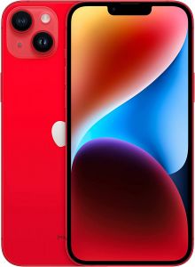 Teléfono Apple iphone 14 Plus (Product). Color Rojo (Red), 6 GB de RAM, 256 GB de Memoria Interna. Pantalla Super Retina XDR de 6,7". Cámara dual de 12 Mpx. Smartphone completamente libre.