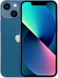 Teléfono Apple iPhone 13 Mini, Color Azul (Blue) 4 GB de RAM, 256 GB de Memoria, Pantalla Super Retina XDR de 5,4".Sistema de cámara dual de 12 Mpx gran y ultra angular. Smartphone completamente libre
