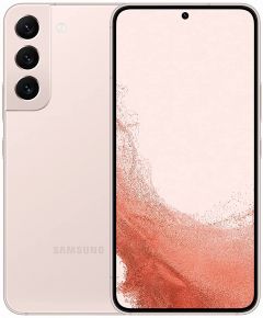Teléfono Samsung Galaxy S22, Banda 5G. Color Rosa (Pink), 128 GB de Memoria Interna, 8 GB de RAM, Pantalla AMOLED de 6,1". Cámara principal de 50 MP con Nightvision. Smartphone completamente libre.