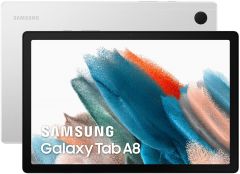 Tablet Samsung Galaxy Tab A8 (X200), Banda Wifi, Color Plata (Silver), 32 GB de Memoria interna, 4 Gb de RAM, Pantalla TFT de 10,5". Cámara trasera de 8 MP y Frontal de 5 MP. Sistema Android 11.