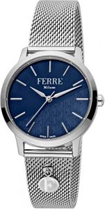 Reloj Ferrè Milano FM1L152M0051 Acero Inoxidable correa color: Metálico Dial Azul Analógico Mujer